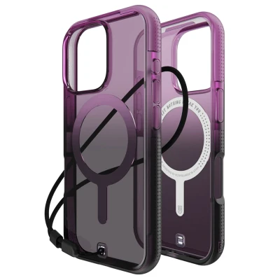 Afbeelding van Apple iPhone 16 Pro MagSafe Hoesje Kunststof BodyGuardz Hardcase/Backcover Purple / Ombre Telefoonhoesje Shockproof/Valbescherming