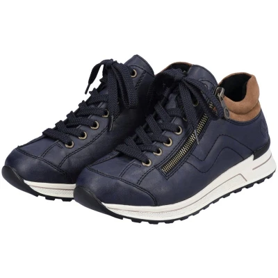 Afbeelding van Rieker lage damesschoenen N1400 14 blauw