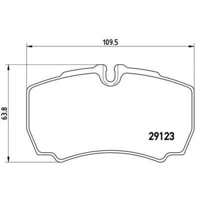 Afbeelding van Brembo Remblokset P A6 023