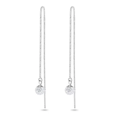 Afbeelding van Elli Statement Chain Oorbellen silvercoloured, Dames, Maat: One Size, Silver coloured