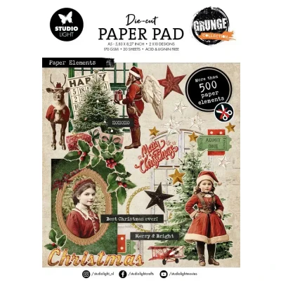 Afbeelding van Die cut paper Pad Background Grunge Collection nr.328
