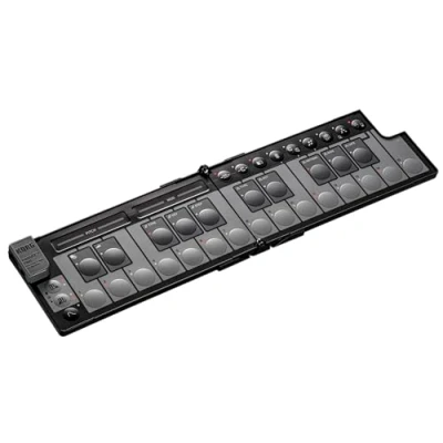 Afbeelding van Korg nanoKEY Fold Opvouwbare MIDI keyboardcontroller met 25 toetsen, USB C en TRS Zwart