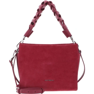 Afbeelding van COCCINELLE Leren Handtas Schoudertas Boheme Handbag Suede Grainy Leather Rosewood (rood)paars
