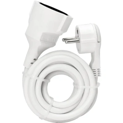Afbeelding van Kopp 143602080 Stroom Verlengkabel Wit 3.00 m H05VV F 3G 1,5 mm²