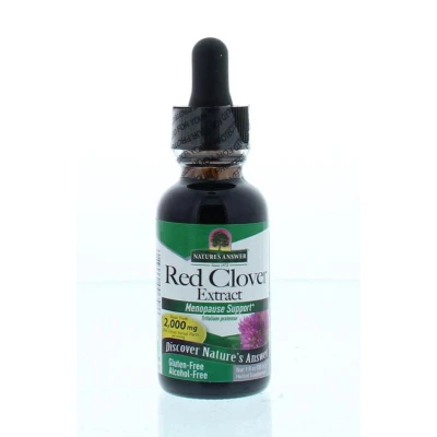 Afbeelding van Natures Answer Rode klaver extract 1:1 alcoholvrij 2000 mg 30 ml