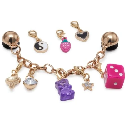 Afbeelding van NU 20% KORTING: Crocs Schoenbutton Jibbitz™ &quot;Custom charm Chain&quot; , schoendecoratie met ketting en hangers (set, 5 delig, Geen speelgoed. Niet geschikt voor kinderen jonger dan 3 jaar)