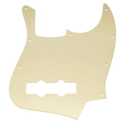 Afbeelding van Musiclily 10 Schroefgaten J stijl Basgitaar Slagplaat voor Fender American/Mexican Standard Jazz Bass, 1 laags Crème