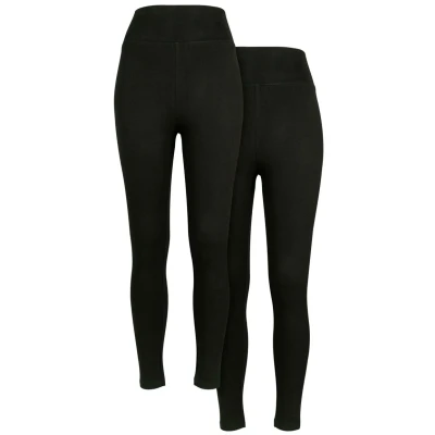 Afbeelding van Urban Classics High Waist Jersey 2 Pack Legging M Zwart