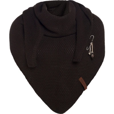 Afbeelding van Knit Factory COCO Halsdoek, Dames, Maat: One Size, Dark brown