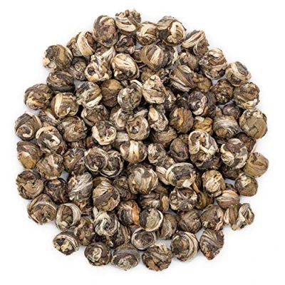 Afbeelding van Oriarm Jasmijn Draken Parels Groene Thee 250g Phoenix Pearls Van Fujian China Chinese Jasmine Green Tea Loose Leaf 2nd Grade