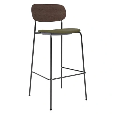 Afbeelding van Audo Copenhagen Co Bar Barkruk H105 Zitting Siërra 0441 Donker Eiken