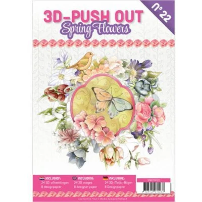 Afbeelding van Nr. 22 Spring Flowers 3D Push Out Book