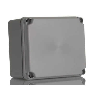 Afbeelding van IDE IP65 IP67 waterdichte box met mat deksel en gladde zijden, 151mm x 175mm 95mm, grijs, 1