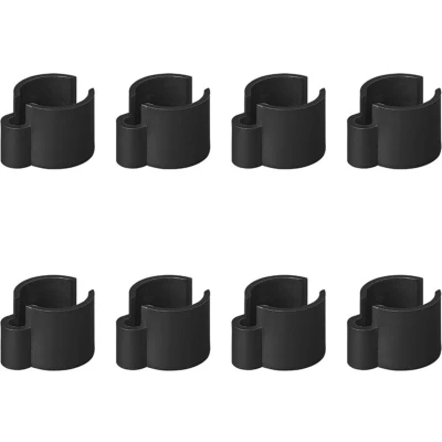 Afbeelding van Pro Plus Kabelclip Set Kunststof Geschikt voor Buis Ø 22 32 mm Zwart 8 stuks