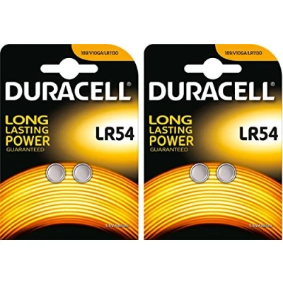 Afbeelding van Duracell knoopcel LR54, AG10, LR1130, 189, RW89, dubbele blister