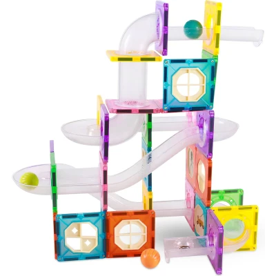 Afbeelding van Bambini Bouwblokken Magnetische blokken Speelgoed magnetisch 83 stuks