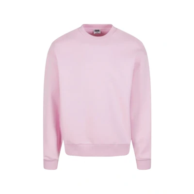 Afbeelding van Urban Classics Fluffy Crewneck Herensweater met ronde hals, oversized fit, maten S 5XL, softpink, M