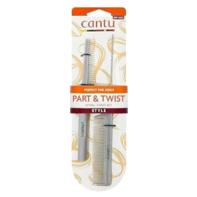 Afbeelding van Cantu Spiral Style Part and Twist Comb 2Ct Pack