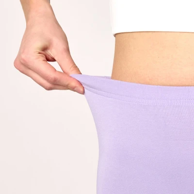 Afbeelding van Merry Style MS MS10 145 LE Dames Leggings Sport Vrijetijdsbroek Kort Viscose Sporbroek Yogabroek Lichtviolet L