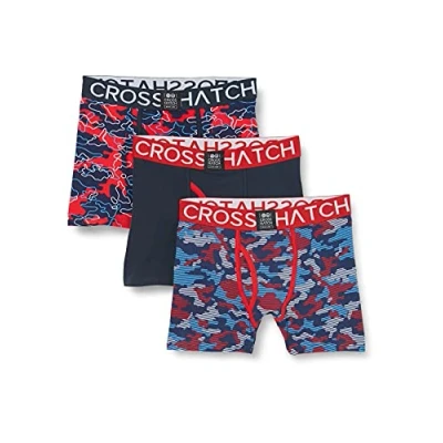 Afbeelding van Crosshatch Heren Linamo Boxershorts, Samba Rood, S