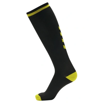 Afbeelding van Hummel Elite Indoor Kniekousen, Maat: 39 42, Black/blazing yellow