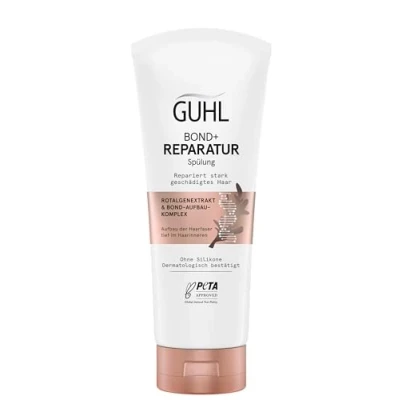 Afbeelding van Guhl BOND + REPARATIE Conditioner Inhoud: 200 ml Herstelt sterk beschadigd haar Opbouw van de haarvezel diep in het Zonder siliconen Met rode algenextract