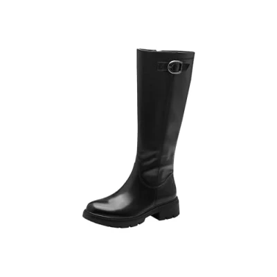 Afbeelding van Tamaris Comfort Dameslaarzen, zonder hak, met ritssluiting, elegant, zwart, 39 EU