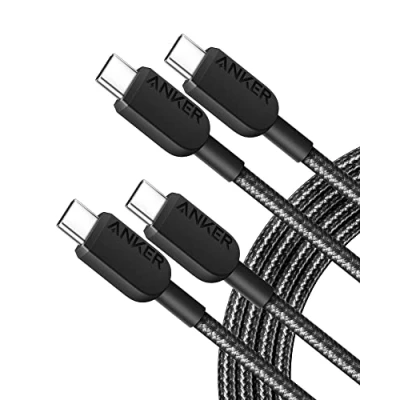 Afbeelding van Anker USB C kabel, 310 (6ft 2 stuks), (60W/3A) oplaadkabel snel opladen voor Samsung Galaxy S22, iPad Pro 2021, Mini 6, Air 4, MacBook 2020, Switch (USB 2.0)
