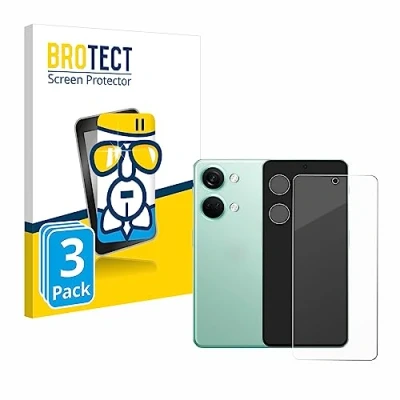 Afbeelding van BROTECT Screenprotector voor OnePlus Nord 3 5G (Voor+Camera) Folie Beschermfolie Beschermglas transparant (3 Stuks)