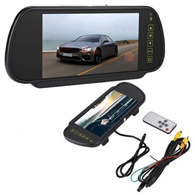Afbeelding van 7 Inch Auto Monitor Achteruitkijkspiegel Lcd scherm HD 800x480, DC9V DC26V Universeel voor Truck Achteruitrijcamera Compatibel met PAL/NTSC