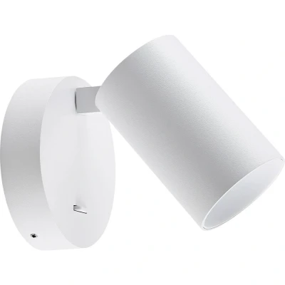 Afbeelding van Deko Light CAN TILT wandspot, wit, Ø 10 cm, metaal, schakelaar, GU10