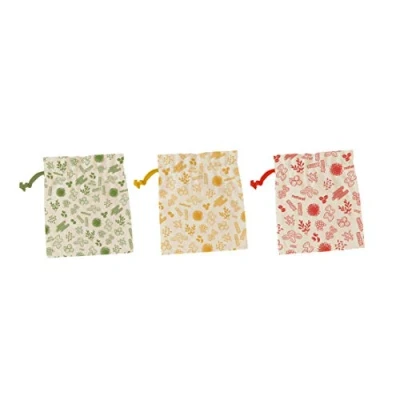 Afbeelding van Vershoudzak Pebbly Multi 20x25 cm (3 Delig)