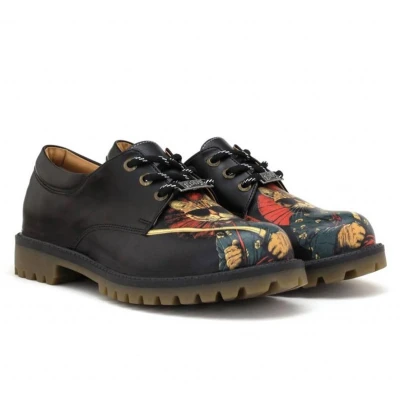 Afbeelding van GOBY Art Rebel Dames Veterschoenen Handmade en Vegan Kunstzinnig Stoer Maat 39