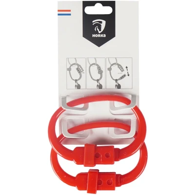 Afbeelding van Horka Safety Clips rood maat:one size