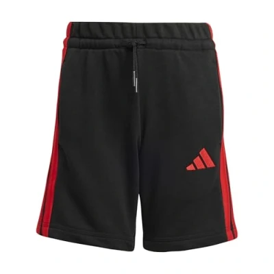 Afbeelding van adidas Uniseks Kind ESSENTIALS SHORTS, black/pure ruby, 7 8 Years