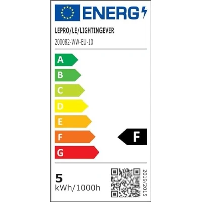 Afbeelding van Lepro GU10 ledlamp, 4 W, 345 lumen, 38 graden, 2700 kelvin, warmwit, spaarlamp, vervangt 50 W halogeenlampen, stralingshoek van 10 stuks