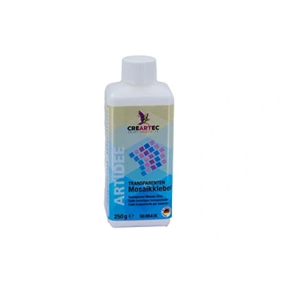 Afbeelding van CREARTEC Transparante mozaïeklijm, siersteenlijm voor niet absorberende ondergronden, 250 g, Made in Germany