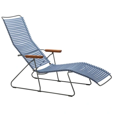 Afbeelding van Ligbed Houe Click Sunlounger Pigeon Blue