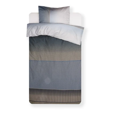 Afbeelding van Kardol Mimic dekbedovertrek Eenpersoons 140x200/220 Blauw