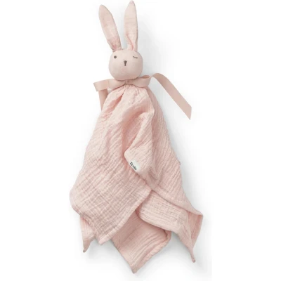 Afbeelding van Elodie Blinkie Hydrofiele Knuffel konijn Knuffeldoekje Kraamcadeau Mae (Soft pink)