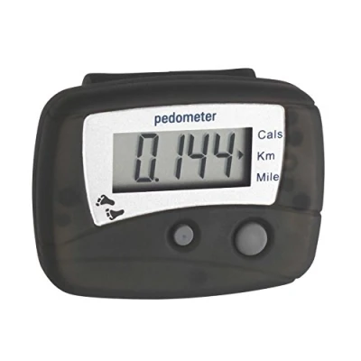 Afbeelding van TFA Dostmann &quot;HiTrax Walk&quot; Elektronische stappenteller, 42.2003, stappenteller om te joggen, walken of wandelen, afstand (km/mijlen), calorieverbruik, zwart, (L) 48 x (B) 19 (H) 36 mm