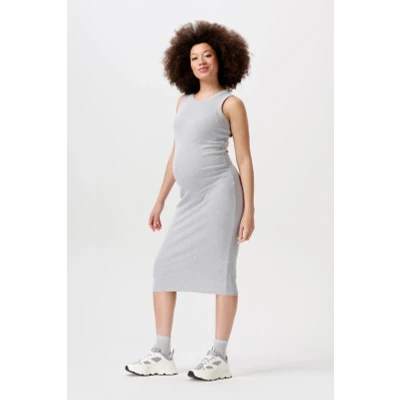 Afbeelding van Zwangerschapsjurk Inaya Grey Melange XS