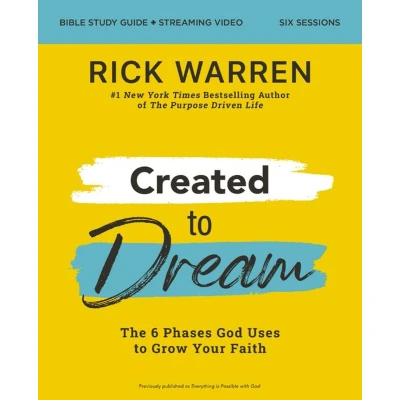 Afbeelding van Created to Dream Bible Study Guide plus Streaming Video: The 6 Phases God Uses Grow Your Faith