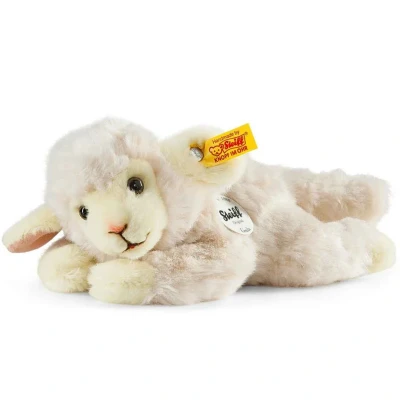Afbeelding van Steiff Linda Lamm 280030 Pluche schaap, liggend, knuffeldier voor kinderen, zacht en wasbaar, wit, 22 cm