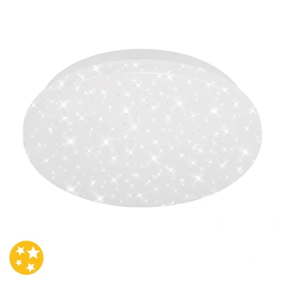 Afbeelding van Briloner Leuchten VIPE Plafondlampmet sterrenhemel effect LED 8W Met sterdecor Ø22cm Wit
