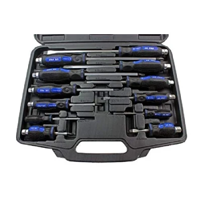 Afbeelding van 12 st Philips/Platte sleufkop Go Through Schroevendraaier Set Thru US Pro 1610