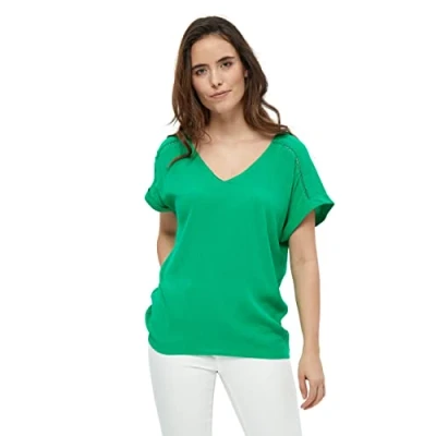 Afbeelding van Desires Deaggi Short Sleeve BLOUSE. Blouse, Dames, Maat: Small, Simply green
