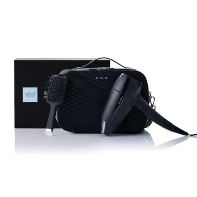 Afbeelding van ghd Flight+ Gift Set Reisföhn (Zwart) Iced luxe collectie Alle Haartypes Inclusief mini borstel en beschermetui.