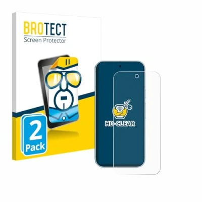 Afbeelding van BROTECT Screenprotector voor Google Pixel 9 Pro Folie Beschermfolie transparant (2 Stuks)