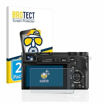 Afbeelding van BROTECT (2 Stuks) Antireflecterende Beschermfolie voor Sony Alpha 5000/6000 / 6400 Anti Glare Screen Protector, Mat, Ontspiegelend